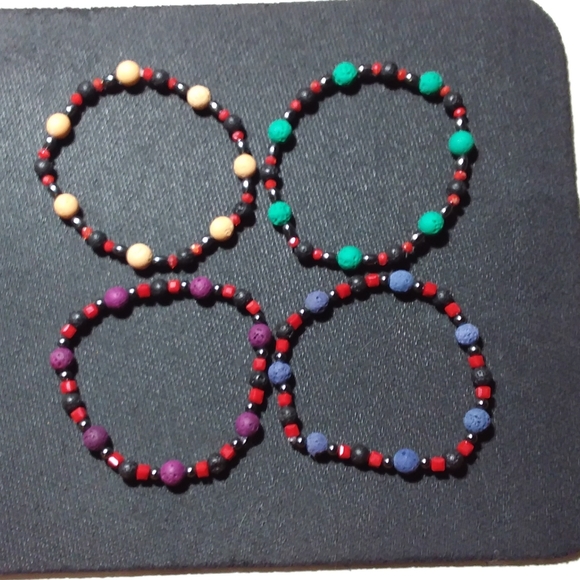 unbranded Jewelry - 7 inch 4 bracelet set of Fire